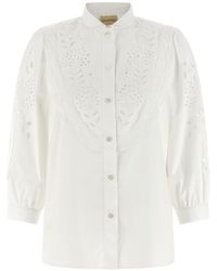 Valentino Garavani - Shirt Embroidered Sangallo - Lyst