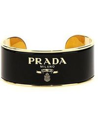 Prada - Enameled Metal Bracelet - Lyst