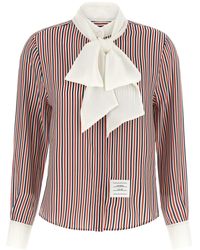 Thom Browne - Removable Lavallière Collar Shirt - Lyst
