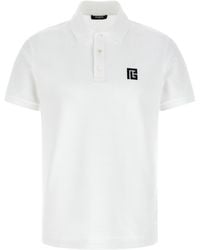 Balmain - Embroidery Polo Shirt - Lyst