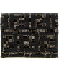 Fendi - Ff Jacquard Cardholder - Lyst