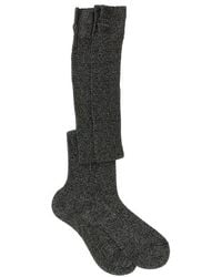 Miu Miu - Lamé Viscose Socks - Lyst