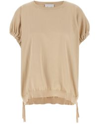 Nude - Gestricktes T-Shirt - Lyst