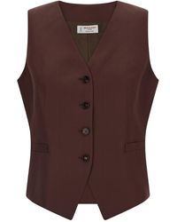 Alberto Biani - Viscose And Linen Vest - Lyst