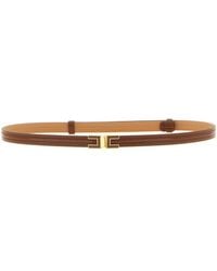 Elisabetta Franchi - Logo Buckle Belt - Lyst