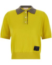 Marni - Cashmere Polo Shirt - Lyst