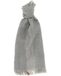 Brunello Cucinelli - Contrast Border Scarf - Lyst