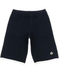 Moncler - Logo Patch Bermuda Shorts - Lyst
