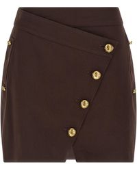 Elisabetta Franchi - Jewel Button Skirt - Lyst