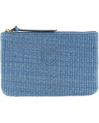Pinko - Raffia Clutch - Lyst