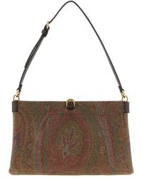Etro - Mini Talk Clutch With Leather Trims - Lyst