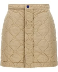 Burberry - Quilted Nylon Skirt - Lyst