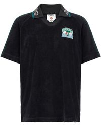 CASABLANCA - 'towelling' Jacquard Polo Shirt - Lyst