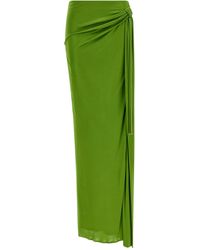 Elisabetta Franchi - Shiny Viscose Skirt Skirts - Lyst