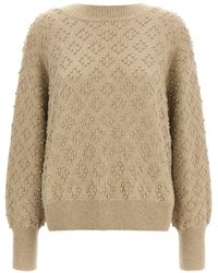 Agnona - Embossed Sweater - Lyst
