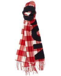 JW Anderson - J. W.Anderson Checkered Logo Scarf - Lyst