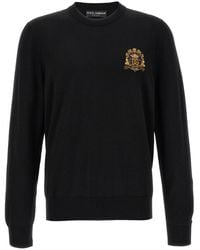 Dolce & Gabbana - Sweater With Heraldic Crest - Lyst