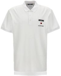 Moschino - 'in Love We Trust' Polo Shirt - Lyst