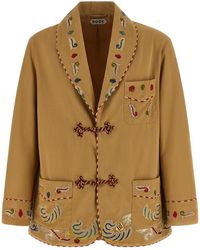 Bode - 'feather Runner Smoking' Blazer - Lyst