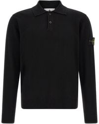 Stone Island - 'badge ' Polo Shirt - Lyst
