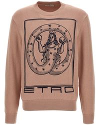 Etro - Sweater 'Knitted C-Neck' - Lyst