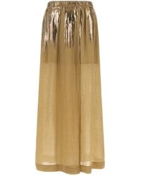 Nude - Slit Skirt - Lyst