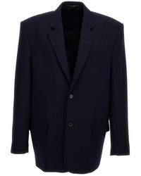Balenciaga - Single-breasted Blazer Jacket - Lyst