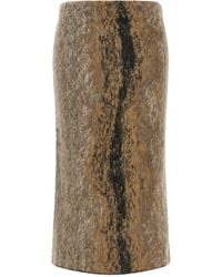 Nude - Wool And Alpaca Skirt - Lyst