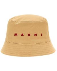 Marni - Logo Embroidery Bucket Hat - Lyst