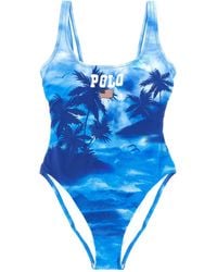Polo Ralph Lauren - 'polo' One-piece Swimsuit - Lyst
