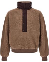 Entire studios - System Half Zip Fleece Sweatshirt - Lyst