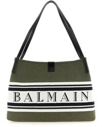 Balmain - Tote Bag With Embroidered Logo - Lyst