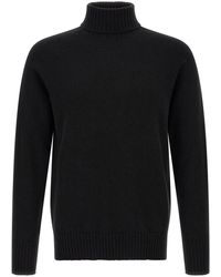 Ma'ry'ya - High-Neck Knit With Side Vents - Lyst