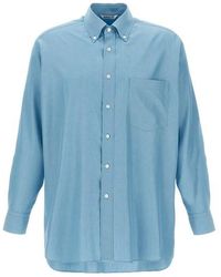 AURALEE - Camicia seta - Lyst