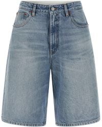MM6 by Maison Margiela - White Carré Bermuda Shorts - Lyst