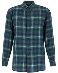 AURALEE - 'airy Wool Check' Shirt - Lyst