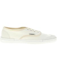 Saint Laurent - Ivory Canvas Wes Sneakers - Lyst