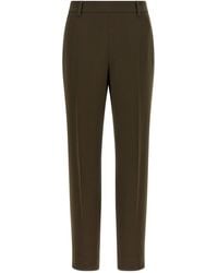 Alberto Biani - Trousers With Elasticated Waistband - Lyst