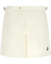 Brunello Cucinelli - Logo Embroidery Swimsuit - Lyst