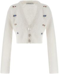 Alessandra Rich - Cardigan "Carded Mohair" - Lyst