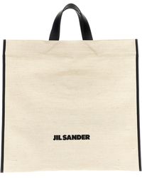 Jil Sander - 'border Book Tote Square' Shopping Bag - Lyst