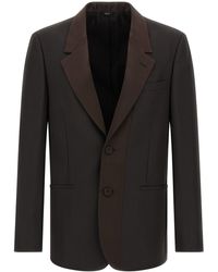 Fendi - Crepe Wool Blazer - Lyst