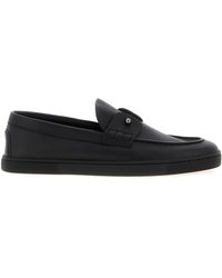 Christian Louboutin - Calfskin Slip-On Loafers - Lyst