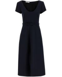Alessandra Rich - Kleid Mit Gürtel - Lyst