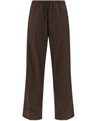 Yves Salomon - Leather Insert Pants - Lyst