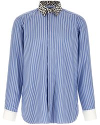 Tom Ford - Animal Print Collar Shirt - Lyst