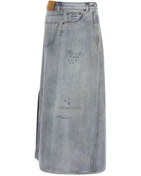 MM6 by Maison Margiela - Asymmetrical Construction Skirt - Lyst