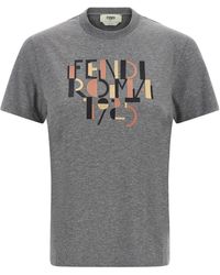 Fendi - Roma 1925' T-Shirt - Lyst