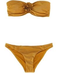 Zimmermann - Bikini "Lucky Bandeau Flower" - Lyst