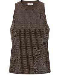 Brunello Cucinelli - Cotton Tank Tops - Lyst